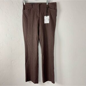Stitch Fix 41‎ Hawthorn Pants Dress Trousers Straight Leg Brown Heather Dark
